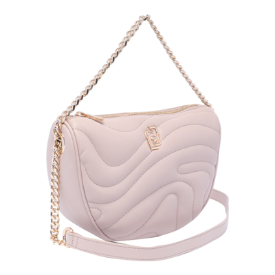 Shop Liu •jo Logo Crossbody Bag In Pink