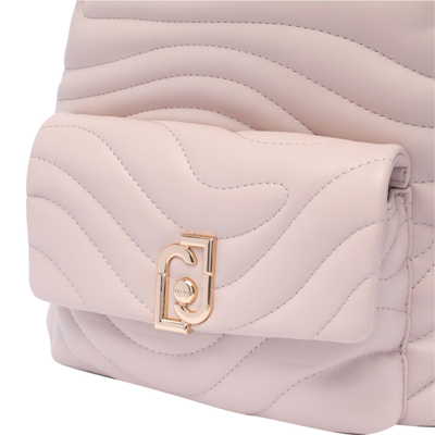 Shop Liu •jo Logo Backpack In Pink