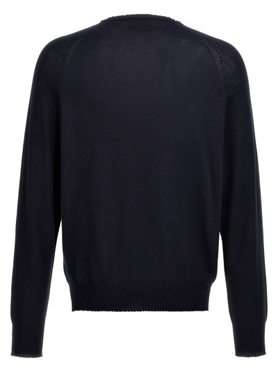 Ma'ry'ya Cashmere Cotton Sweater In Blue