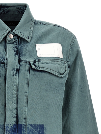 Shop A-cold-wall* Bleached Overdyed Shirt In Light Blue