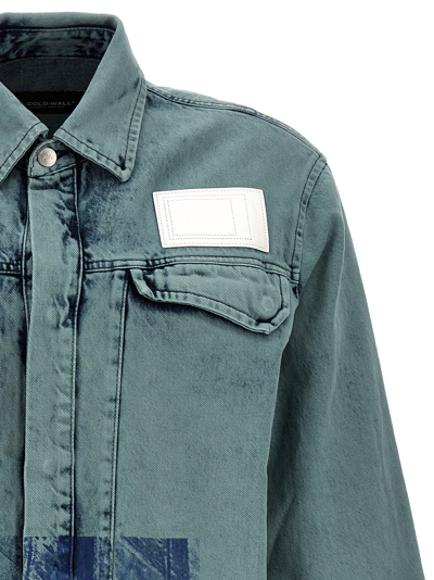 A-cold-wall* Bleached Overdyed Shirt And Blouse In Light Blue