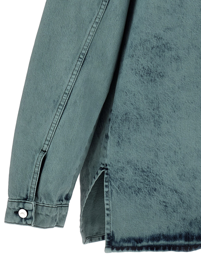 A-cold-wall* Bleached Overdyed Shirt And Blouse In Light Blue