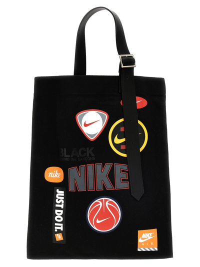 Shop Black Comme Des Garçons Comme Des Garçons Black X Nike Shopping Bag