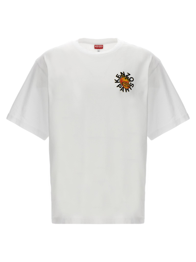 Shop Kenzo Orange T-shirt In White