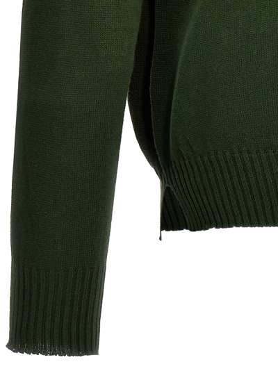 Ma'ry'ya Crew-neck Sweater In Green