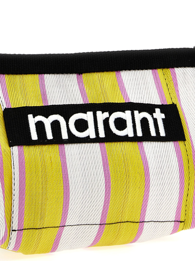 Shop Isabel Marant Powden Clutch Bag In Multicolor