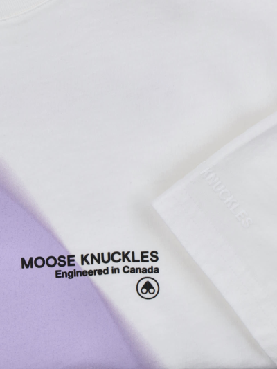 Shop Moose Knuckles T-shirt In White