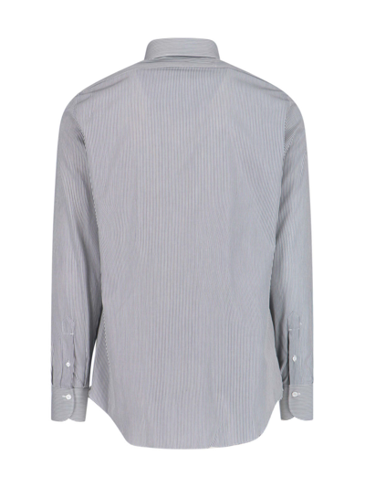 Shop Finamore Shirt In Grey