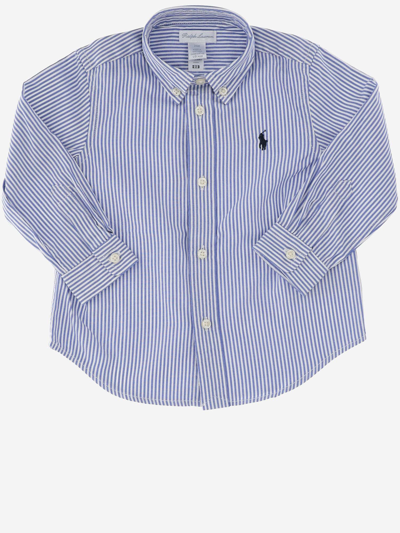 Shop Polo Ralph Lauren Cotton Button-down Shirt With Logo In Red