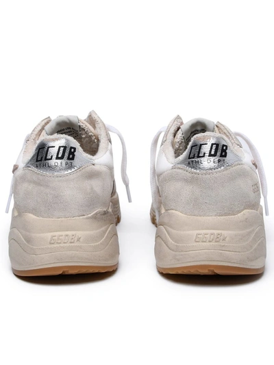Shop Golden Goose 'running Sole' White Nappa Leather Sneakers