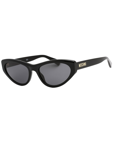 Shop Moschino Women's Mos077/s  56mm Sunglasses In Black