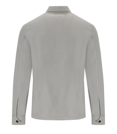 Shop C.p. Company Broken Drizzle Grey Overshirt