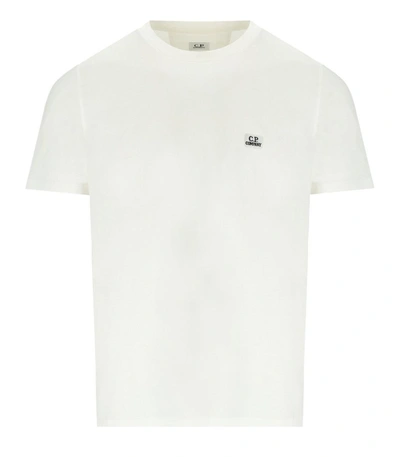 Shop C.p. Company Jersey 30/1 Gauze White T-shirt
