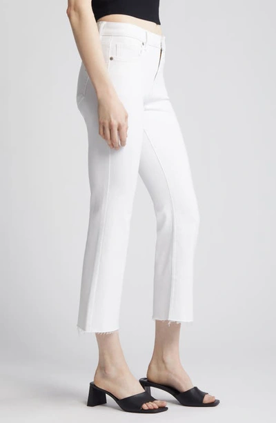 Shop Hidden Jeans Clean Cut Crop Flare Jeans In White