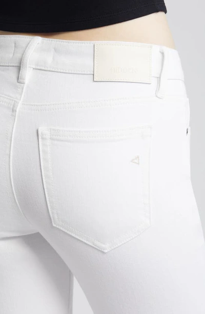 Shop Hidden Jeans Clean Cut Crop Flare Jeans In White