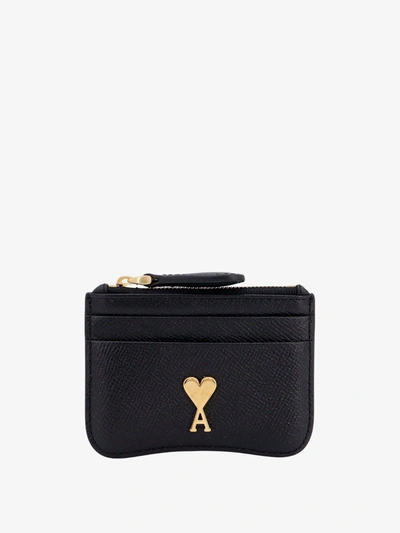 Shop Ami Alexandre Mattiussi Ami Paris Man Card Holder Man Black Wallets