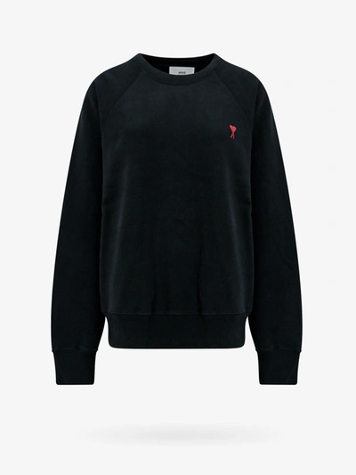 Shop Ami Alexandre Mattiussi Ami Paris Man Sweatshirt Man Black Sweatshirts