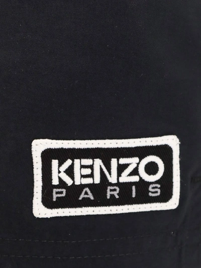 Shop Kenzo Swim Trunks In Black