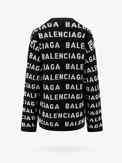 Shop Balenciaga Woman Cardigan Woman Black Knitwear