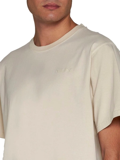 Shop Nanushka Shirts In Wordmark Shell