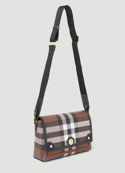 Shop Burberry Women Medium Note Shoulder Bag In Brown