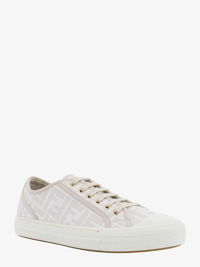 Shop Fendi Woman Domino Woman White Sneakers