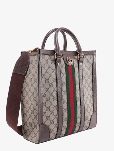 Shop Gucci Man Ophidia Man Brown Handbags