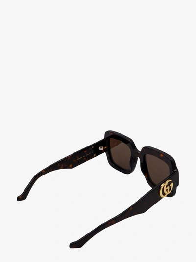 Shop Gucci Woman Doppia G Woman Brown Sunglasses