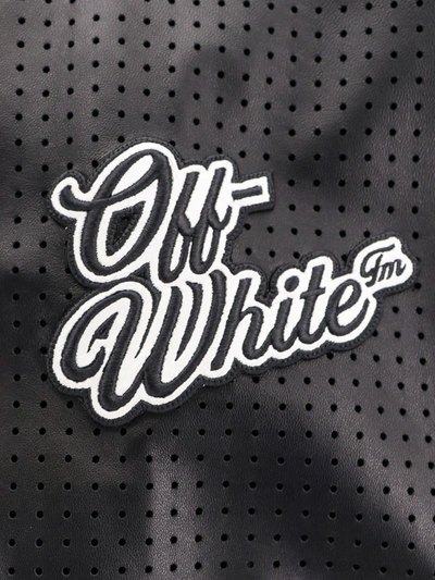 Shop Off-white Off White Man Jacket Man Black Leather Jackets