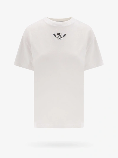 Shop Off-white Off White Woman T-shirt Woman White T-shirts