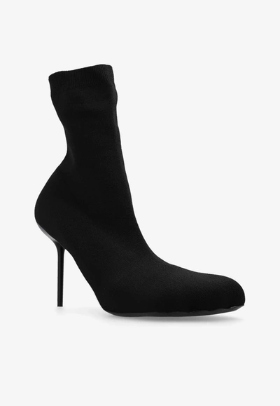Shop Balenciaga Anatomic 100 Stretch Knit Ankle Boots In Black