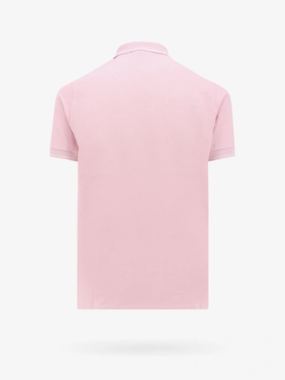 Shop Stone Island Man Polo Shirt Man Pink Polo Shirts
