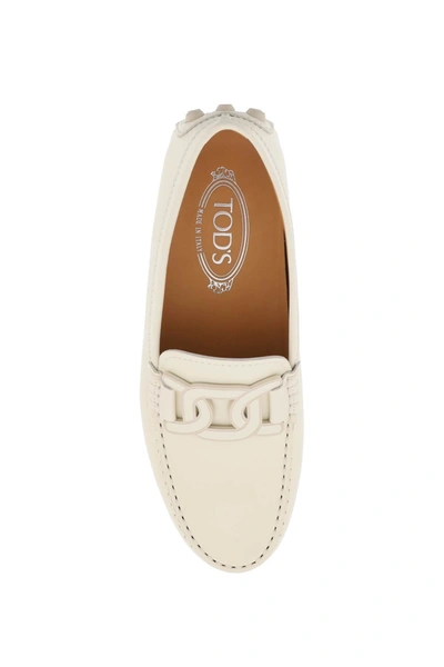 Shop Tod's Gommino Bubble Kate Loafers Women In White