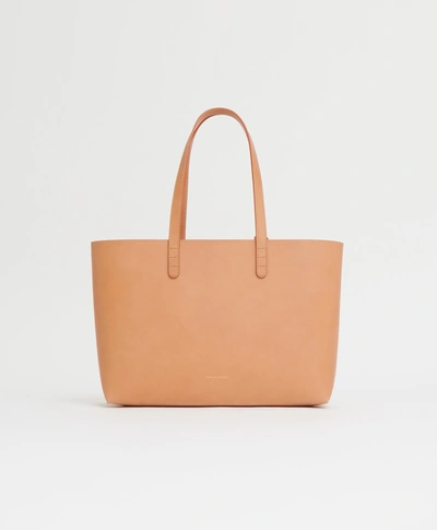 Mansur Gavriel Large Vegetable-tanned Leather Tote Bag In Cammello/dolly