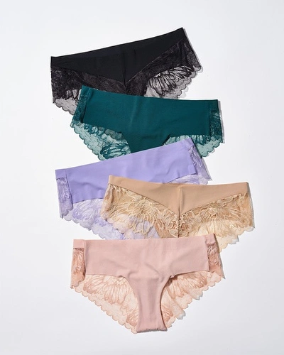 Soma Women's Cheeky Hipster Panty With Lace Back In Nude Size Xs |  In Nude