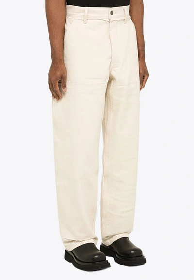 Shop Airei Basic Straight-leg Jeans In White