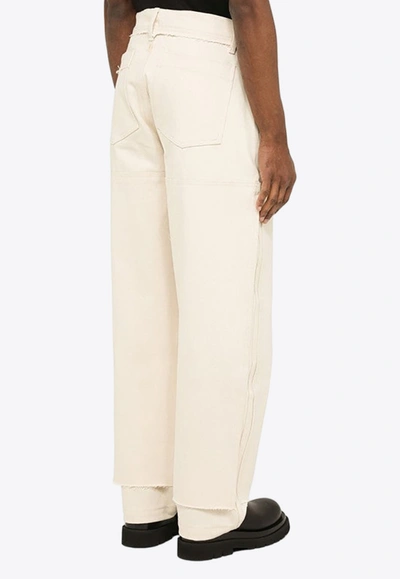 Shop Airei Basic Straight-leg Jeans In White