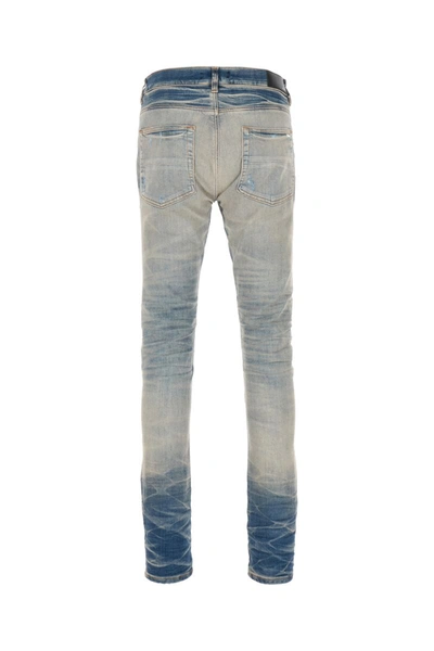 Shop Amiri Distressed Jeans In Denim