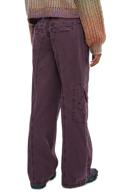 Shop Bdg Urban Outfitters Y2k Low Rise Cargo Pants In Dusk