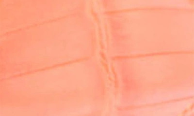 Fashion To Figure Saralyn Croc Embossed Sandal In Neon Orange Croc