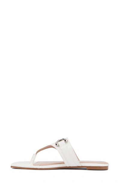 Shop Fashion To Figure Saralyn Croc Embossed Sandal In White Croc