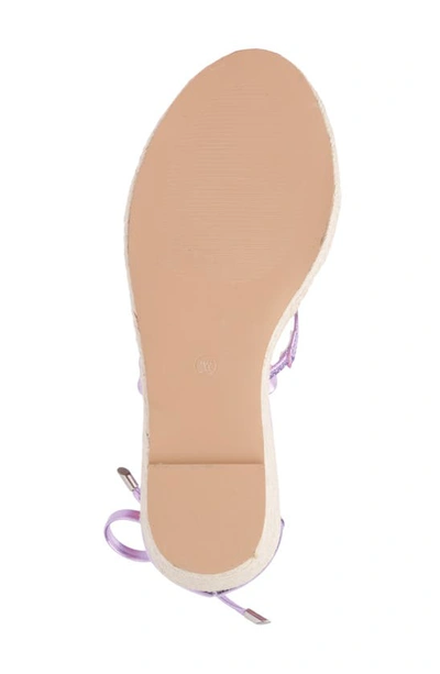 Shop Fashion To Figure Gracelynn Espadrille Platform Wedge Sandal In Lavender