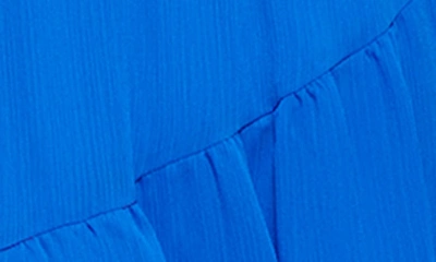 Shop Dkny Smocked Long Sleeve Dress In Cosmic Blue