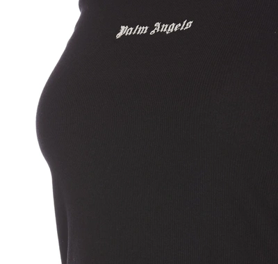 Shop Palm Angels Top With Olympic Neckline In Black