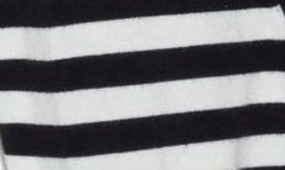 Eliza J Stripe Knit Wrap Dress In Navy Ivory