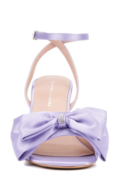 Shop Fashion To Figure Tatiana Bow Ankle Strap Sandal In Lavender