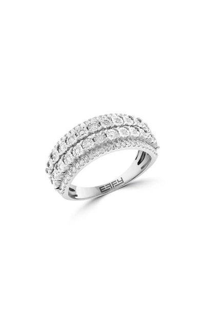 Shop Effy Sterling Silver Diamond Pavé Ring, 0.48ct