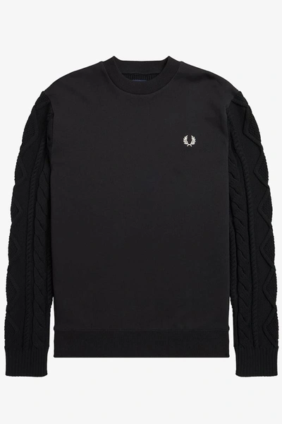 Shop Fred Perry Sweatshirt In Black