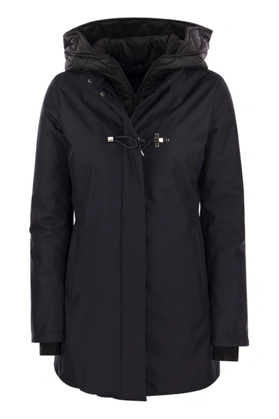 Shop Fay Toggle - Double Front Parka In Navy