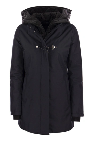 Fay Toggle - Double Front Parka In Navy
